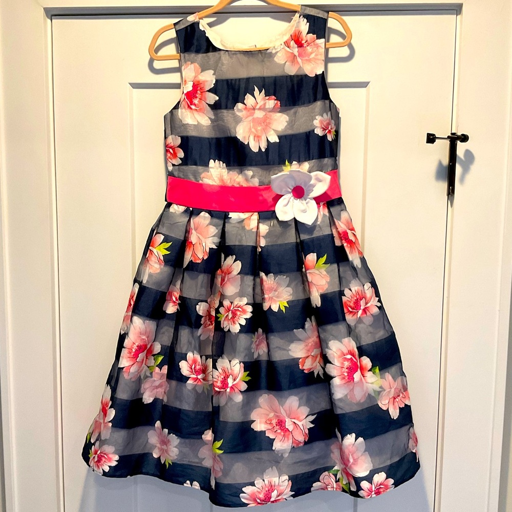 Jona Michelle Dress size 8 blue and pink